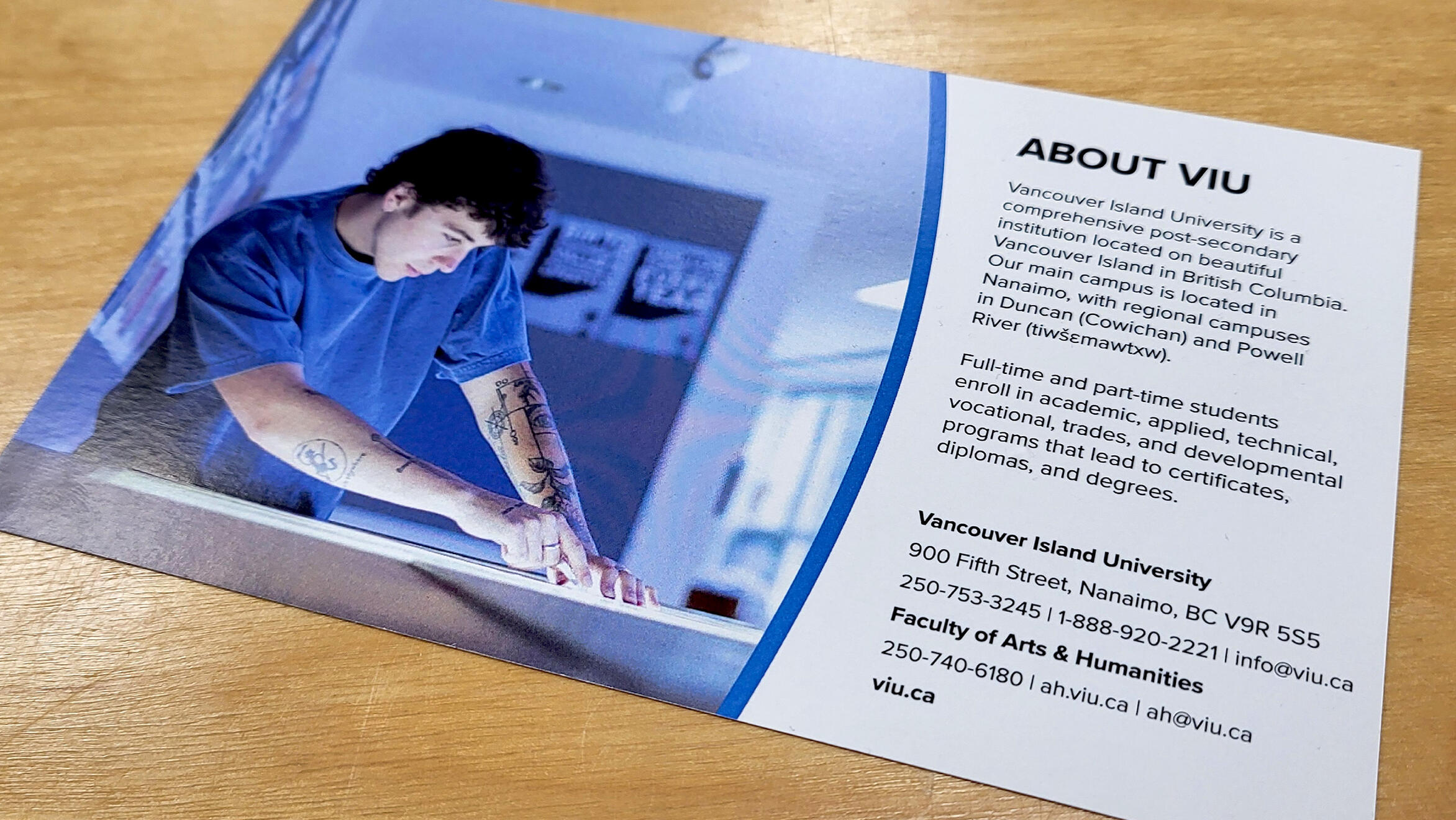 VIU Arts &amp; Humanities Cards