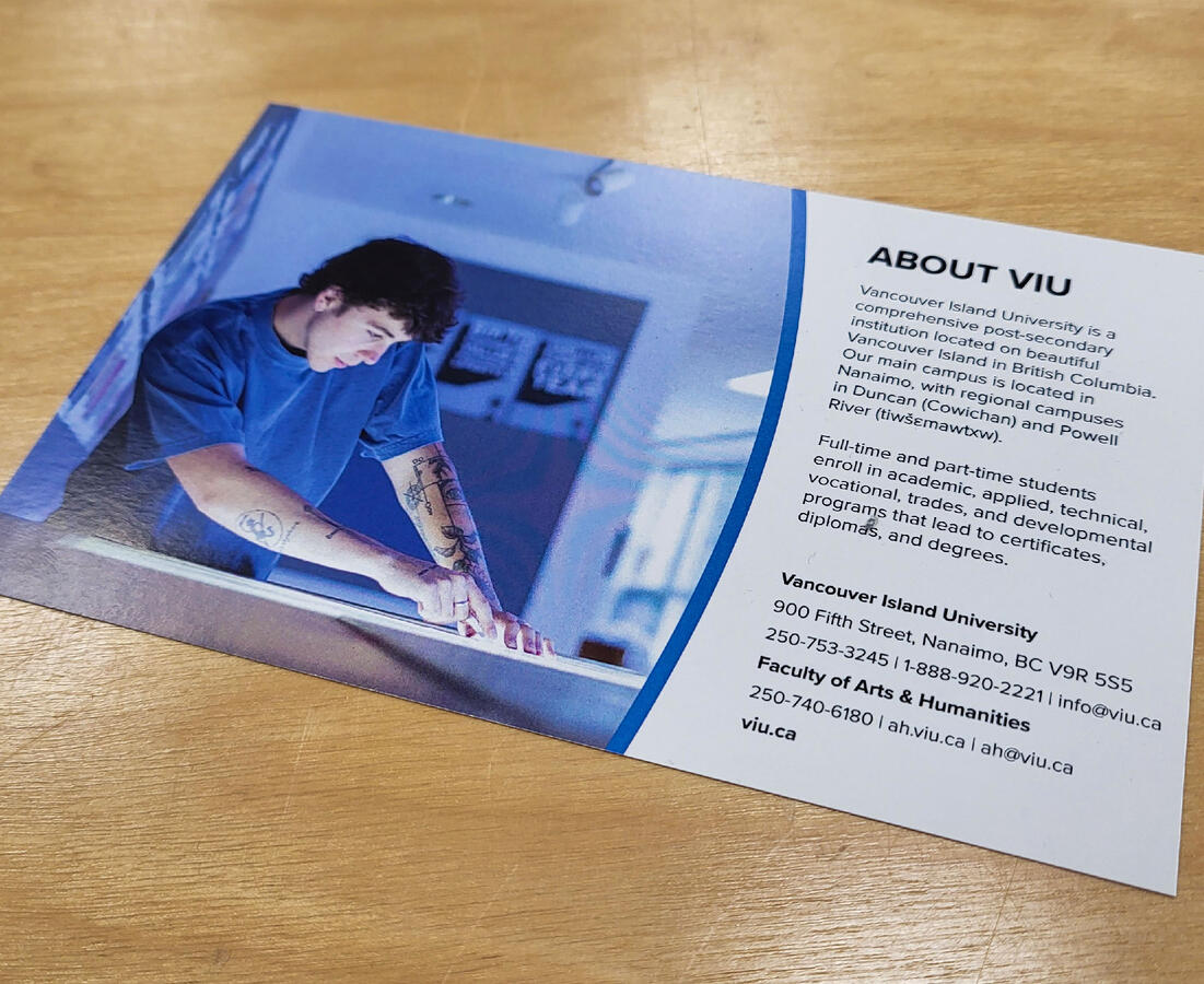 VIU Arts &amp; Humanities Cards